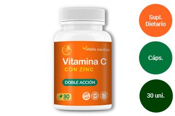 Vitamina C con zinc, de Vitalis Navitas